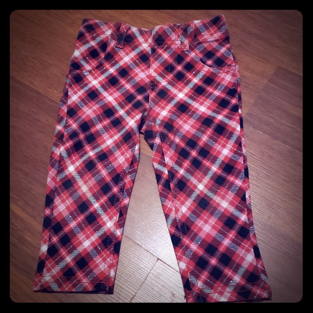 Window pane plaid pants